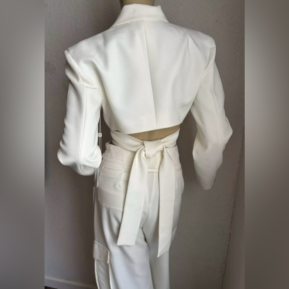 NWT Ronny Kobo Zuna Jacket in Ivory, Size Small, MSRP $378 - Picture 9 of 13
